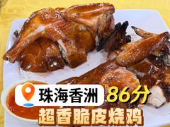 古法炭烤走地鸡-大石鼓山庄·珠海第一烧猪