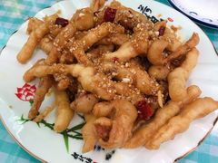 炸鱿鱼条-天伦海鲜·老味道·青岛菜(栈桥天主教堂店)