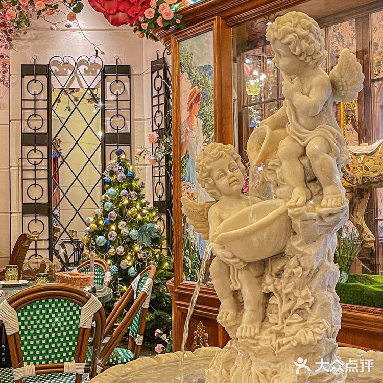 复古浪漫💗必打卡法式洛可可圣诞主题餐厅