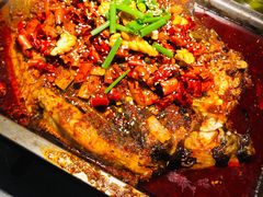 香辣味烤鱼-探鱼·鲜青椒爽麻烤鱼(北京路天河城店)