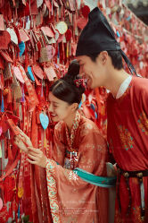唐风汉服-黑马婚纱摄影