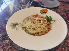 三文鱼蟹肉奶油意面-Lets burger非常汉堡·环球风味(蓝色港湾店)