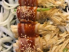 铁板培根金针菇-紫霞门韩国料理烤肉(深南东路店)
