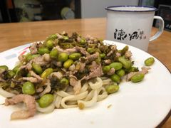 雪菜毛豆肉絲拌麵-陈八两面家(华孚写字楼店)