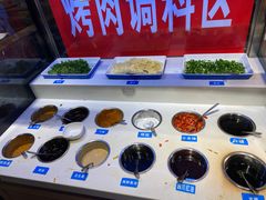 自助调料区-韩京炭火烤肉自助料理(柯桥万达店)