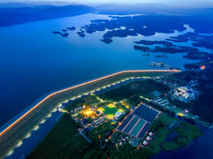 汽车露营地+百岛画廊夜景-洈水景区