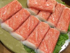 招牌生吃蟹肉-东镇老火锅(长春路首店)