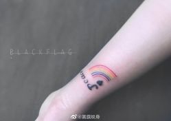 清新-黑旗纹身
