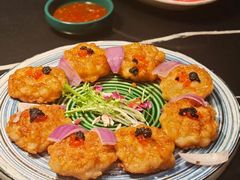 黑松露虾拼香煎墨鱼饼-粤·向群饭店(二沙岛店)
