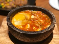 韩式石锅牛肉泡菜炖豆腐-水天堂西餐厅(绿宝广场店)