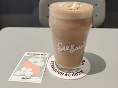 栀子花梨香拿铁-Seesaw Coffee(上生新所店)