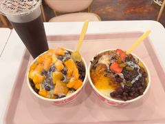 红豆芒果刨冰-梁子刨冰王&梁小糖(王顶堤店)