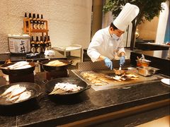 现场制作铁板烧-博林天瑞喜来登酒店·西丽尚膳