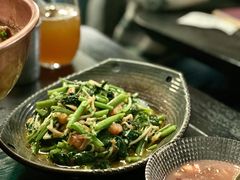 酸笋炒空心菜-浩海火燒雲傣家菜(静安芮欧店)