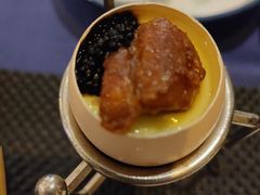 鹅肝鱼子酱蒸蛋-丹鼎铁板料理