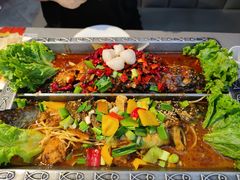 黄金咖喱鱼-集草轩·重庆麻辣烤鱼(西湖道店)