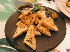 泰式芝麻煎豆腐-甜阿姨·天台花园私房菜(万松园店)