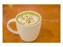 桃花满满风味抹茶拿铁-星巴克(北京新东安)