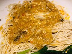 招牌蟹黄金拌面-姚面记·海派家常菜(恒基名人购物中心店)