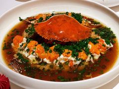 葱油蒸红膏蟹-玫瑰厅上海菜(兴国路店)