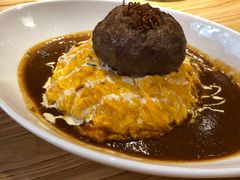 汉堡扒咖喱蛋包饭-Ufufu cafe(天神巷店)