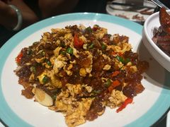 鸽子蛋炒桃胶-鸽子侯·家宴·平价海鲜(市图书馆店)