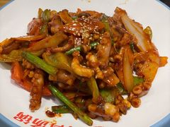 炒章鱼-韩香福脊骨汤锅(上杭路店)