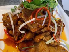 锅包肉-华盛园卷子王农家菜水库鱼