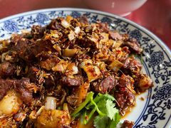 孜然羊肉-北大地皖峰饭馆