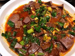 大蒜炒羊血-庄行曹记羊肉(泗泾店)