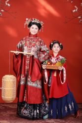 -后宫·古装汉服京剧儿童亲子全家福摄影