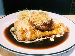 烤牛肉饼蛋包饭-韩香福脊骨汤锅(上杭路店)