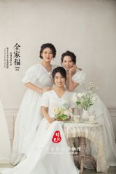 -时光纪亲子全家福照相馆(静安店母女写真父母纪念照)