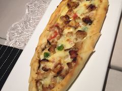 鸡肉奶酪皮塔饼-伊斯坦布尔土耳其清真咖啡餐厅