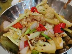 干锅花菜-渔中舟海鲜大排档(普陀沈家门店)