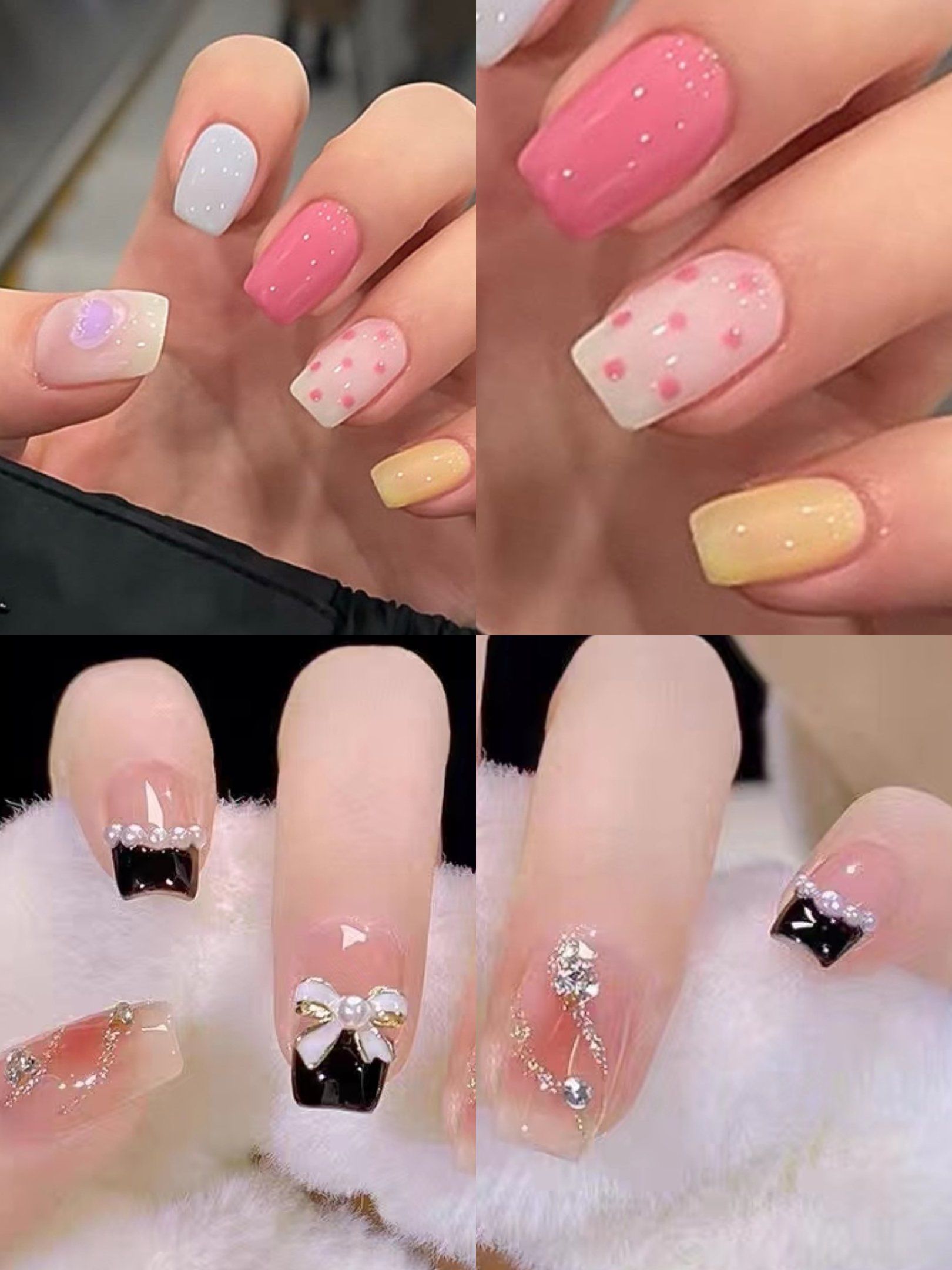 秋冬新款网红显白显嫩仙女美甲系列