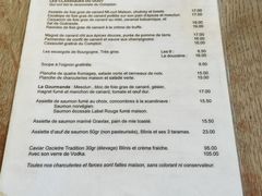 菜单-Le Comptoir de la Gastronomie