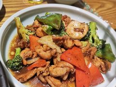 时蔬爆三鲜-去茶去餐厅(中央大街店)