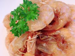 玫瑰油爆虾-上海会馆(香港名都店)