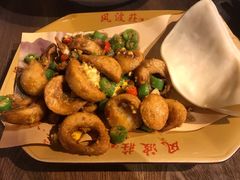 蛋黄焗茶树菇-风波庄(云蝠大厦店)