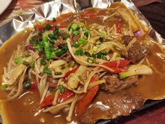 铁板沙嗲金菇牛肉例-南都咖啡西餐厅(天誉店)