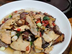 冬笋炒腊肉-飞龙饭庄