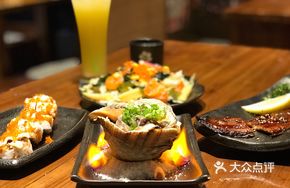火焰烤海螺