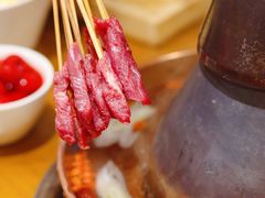 手工鲜切羊串串-古铜老院铜锅涮肉·清真(双井店)