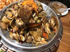 -东来菜馆•手抓海鲜家常菜•海鲜锅贴(鸽子窝店)