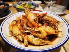 油爆开背虾-兰边碗(鼓楼店)