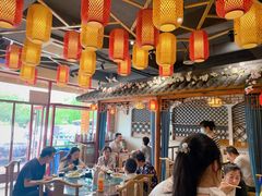 -东来菜馆•手抓海鲜家常菜•海鲜锅贴(鸽子窝店)