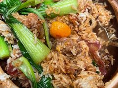 排骨腊肠煲仔饭加咸蛋黄-壹煲口福煲仔饭(中山路店)