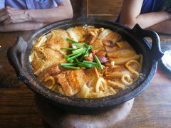 砂锅猪肉炖清水粉条-百花人家(清水镇店)