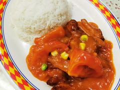 鲜茄汁猪扒饭-新辉港式茶餐厅(北栅店)